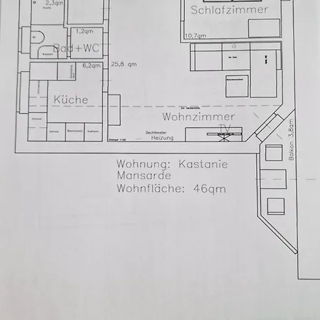 Klimatisierte Wohnung Kastanie Mit Balkon Lohne  Exterior photo