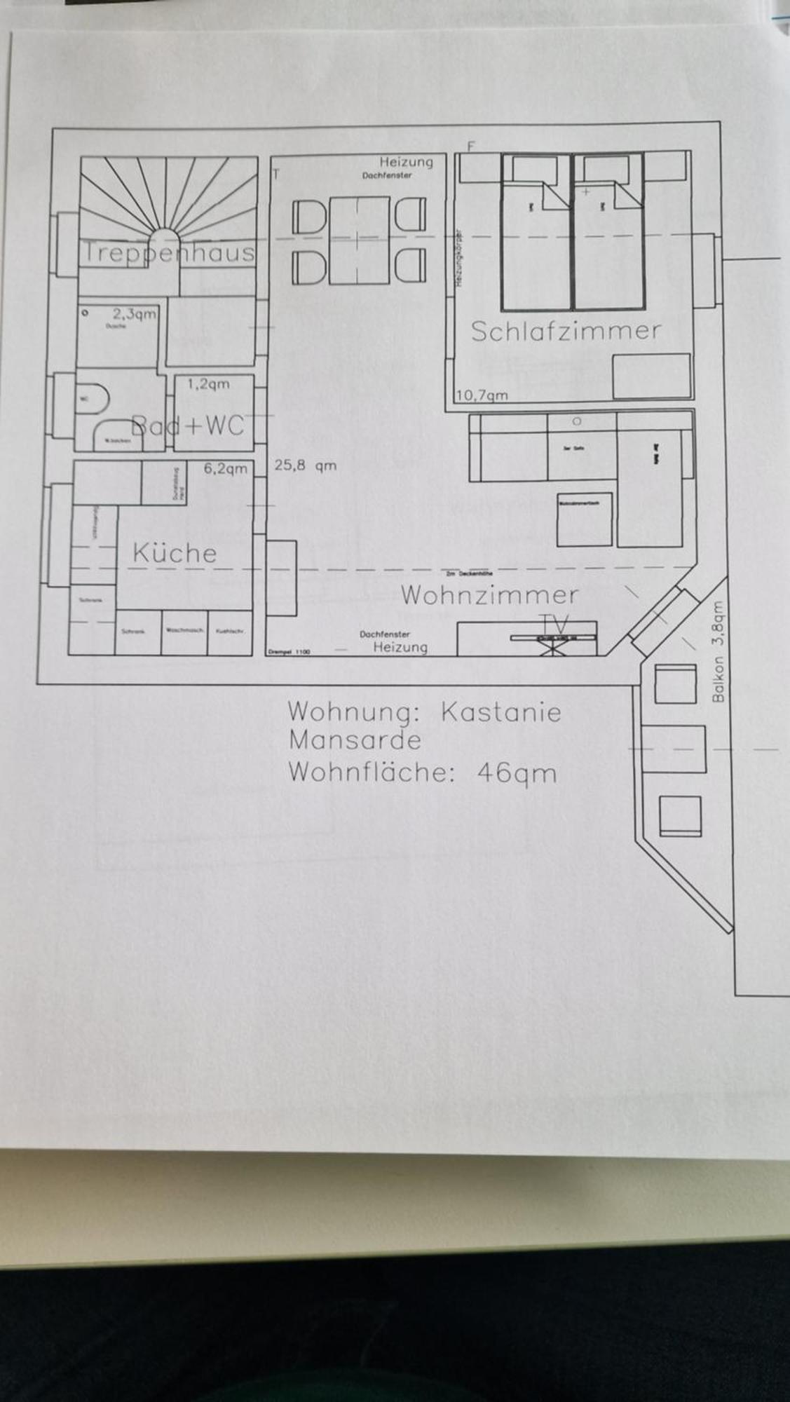 Klimatisierte Kastanie Mit Balkon Apartment Lohne (North Rhine-Westphalia)